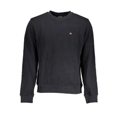 Napapijri Black Cotton Men Sweater - Sweatshirts