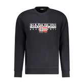 Napapijri Black Cotton Men Sweater - Sweatshirts