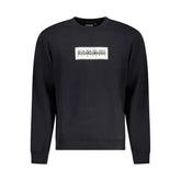 Napapijri Black Cotton Men Sweater - Sweatshirts