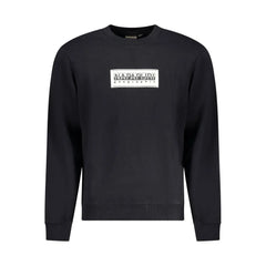 Napapijri Black Cotton Men Sweater - Sweatshirts