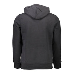 Napapijri Black Cotton Men Sweater - XXL - Hoodies