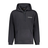 Napapijri Black Cotton Men Sweater - XXL - Hoodies