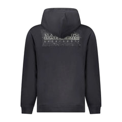 Napapijri Black Cotton Men Sweater - XXL - Hoodies