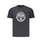 Napapijri Black Cotton Men T-Shirt - T-Shirts