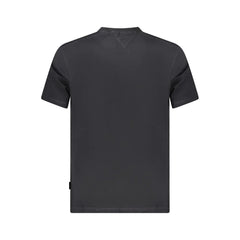 Napapijri Black Cotton Men T-Shirt - T-Shirts