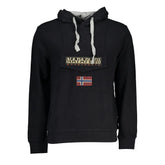 Napapijri Black Cotton Men’s Hooded Sweater - 2XS - Hoodies