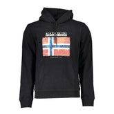 Napapijri Black Cotton Men’s Hooded Sweater - XS - Hoodies