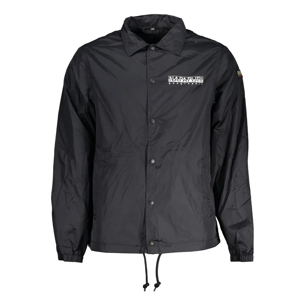 Napapijri Black Polyester Men Jacket - Sport Jackets