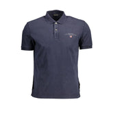 Napapijri Blue Cotton Men Polo Shirt - Polos