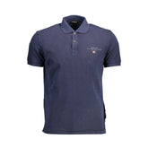 Napapijri Blue Cotton Men Polo Shirt - Polos