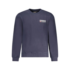 Napapijri Blue Cotton Men Sweater