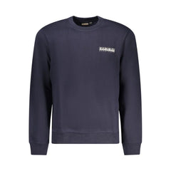 Napapijri Blue Cotton Men Sweater