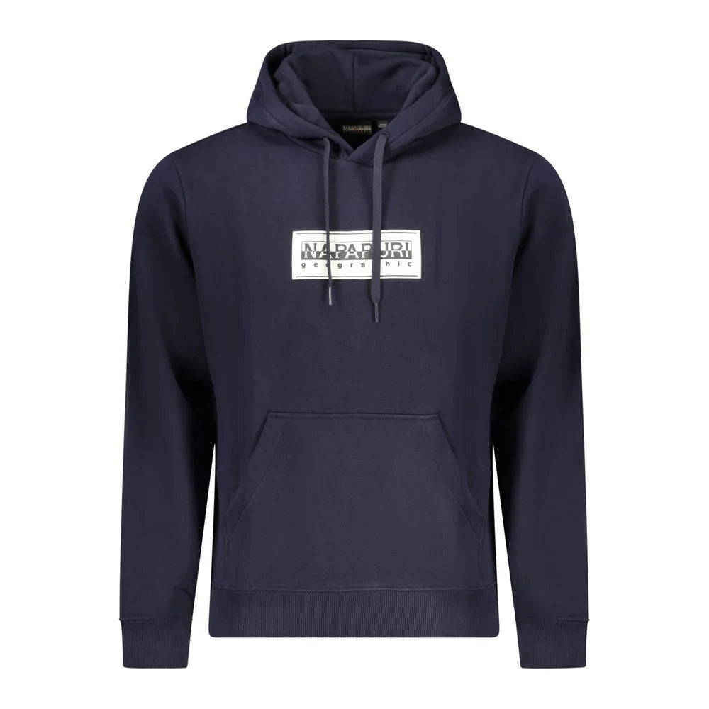Napapijri Blue Cotton Men Sweater - Hoodies
