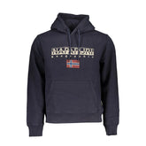 Napapijri Blue Cotton Men Sweater - Hoodies