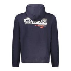 Napapijri Blue Cotton Men Sweater - Hoodies