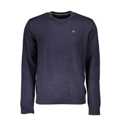 Napapijri Blue Cotton Men Sweater - Sweaters