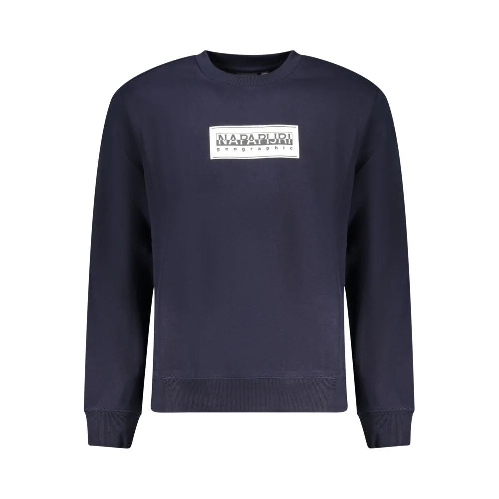 Napapijri Blue Cotton Men Sweater - Sweatshirts