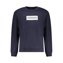Napapijri Blue Cotton Men Sweater - Sweatshirts