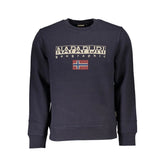 Napapijri Blue Cotton Men Sweater - Sweatshirts