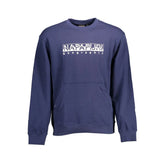 Napapijri Blue Cotton Men Sweater - Sweatshirts