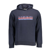Napapijri Blue Cotton Men Sweater - XXL - Hoodies