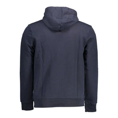 Napapijri Blue Cotton Men Sweater - XXL - Hoodies