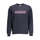 Napapijri Blue Cotton Men Sweater - XXL - Sweatshirts