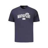 Napapijri Blue Cotton Men T-Shirt - T-Shirts