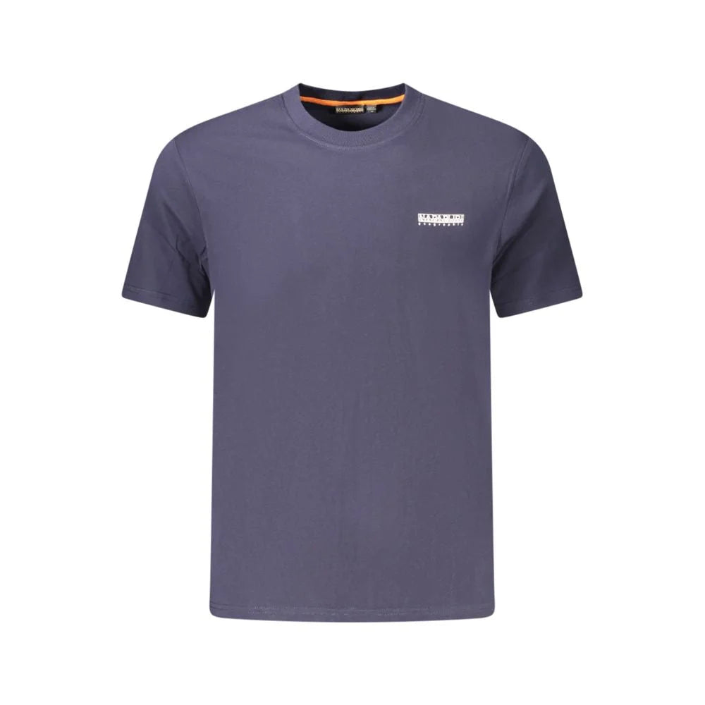 Napapijri Blue Cotton Men T-Shirt - T-Shirts
