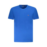 Napapijri Blue Cotton Men T-Shirt - T-Shirts