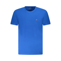 Napapijri Blue Cotton Men T-Shirt - T-Shirts