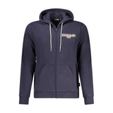Napapijri Blue Cotton Men’s Hoodie - S