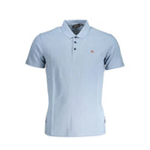 Napapijri Blue Cotton Polo Shirt - M - Polos