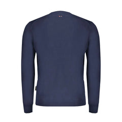 Napapijri Blue Cotton Sweater - S - Sweaters