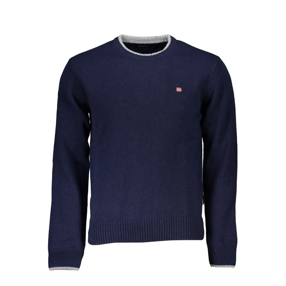 Napapijri Blue Fabric Men Sweater - Sweaters