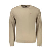 Napapijri Brown Wool Men Sweater - Sweaters