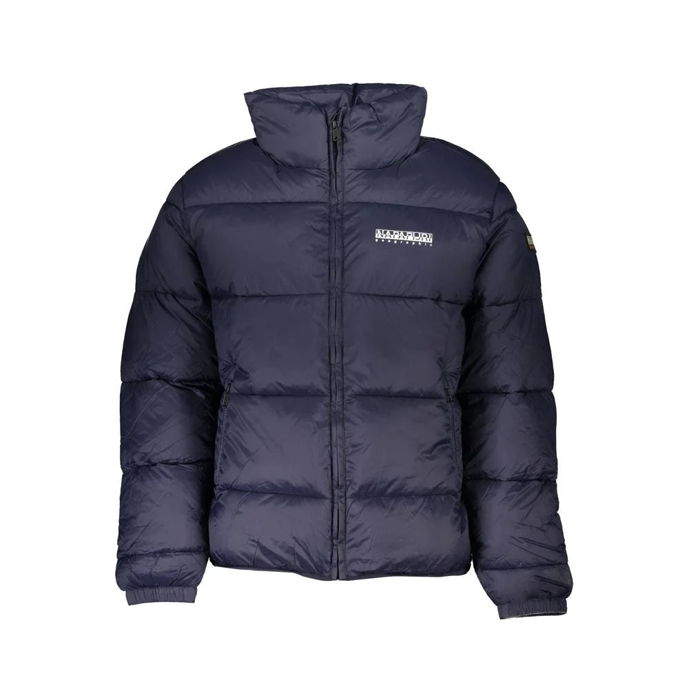 Napapijri Eco-Conscious Blue Jacket with Sleek Design - XL - Puffer Jackets