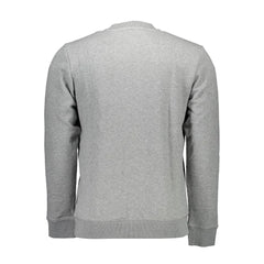Napapijri Gray Cotton Men Sweater - L - Sweatshirts