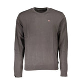 Napapijri Gray Cotton Men Sweater - Sweaters