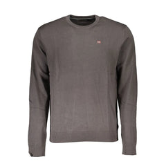 Napapijri Gray Cotton Men Sweater - Sweaters