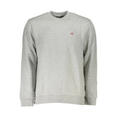 Napapijri Gray Cotton Men Sweater - Sweatshirts
