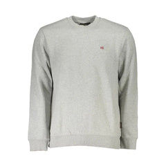 Napapijri Gray Cotton Men Sweater - Sweatshirts