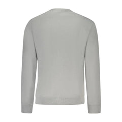 Napapijri Gray Cotton Men Sweater - Sweatshirts