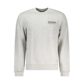 Napapijri Gray Cotton Men Sweater - Sweatshirts