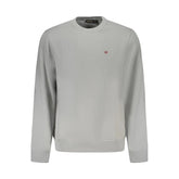 Napapijri Gray Cotton Men Sweater - Sweatshirts