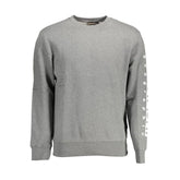 Napapijri Gray Cotton Men Sweater - XL - Sweatshirts