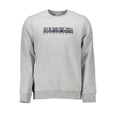 Napapijri Gray Cotton Men Sweater - XXL