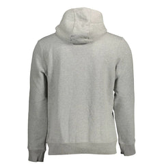 Napapijri Gray Organic Cotton Men Sweater - Hoodies