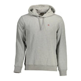 Napapijri Gray Organic Cotton Men Sweater - Hoodies