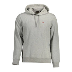 Napapijri Gray Organic Cotton Men Sweater - Hoodies